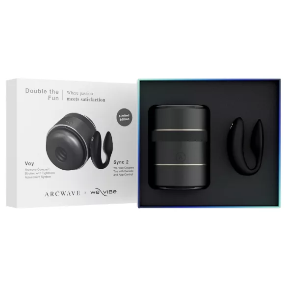 Zestaw Arcwave Voy i We-Vibe Sync 2 - Double the Fun (czarny)