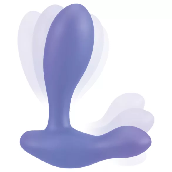 Smile - wibrator analny plug - wibrujący - niebieski