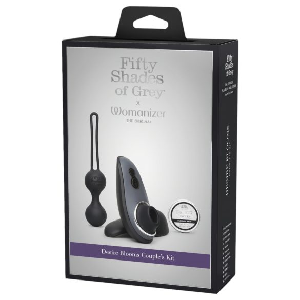Womanizer Desire Blooms - zestaw erotyczny 3 szt. (czarny)