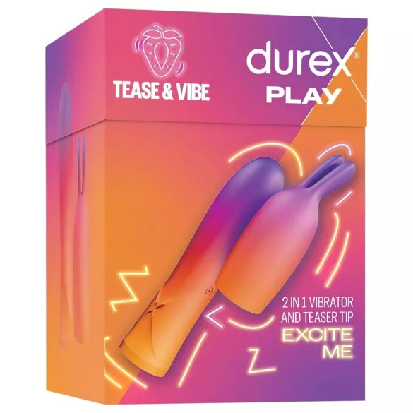 Durex Tease & Vibe - wibrujący masażer z króliczym stymulatorem łechtaczki