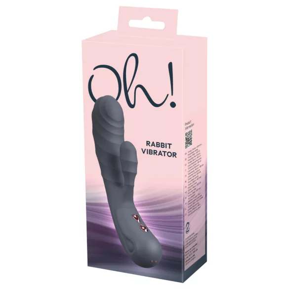 You2Toys - Oh! Rabbit wibrator z ramieniem na łechtaczkę (czarny)