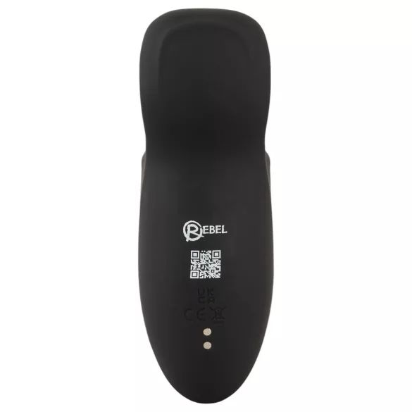 Rebel - masturbator na żołądź z ruchomym ramieniem i wibracją - czarny