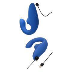   Womanizer Blend - wibrator punktu G i stymulator łechtaczki (niebieski)