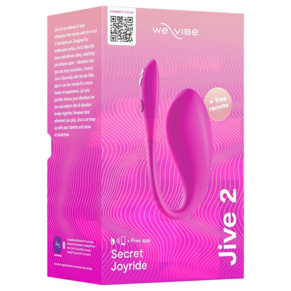 We-Vibe Jive 2 - akumulatorowe, inteligentne jajko wibrujące (różowe)