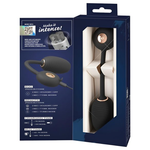 You2Toys Intense RC - jajko wibrujące - czarne