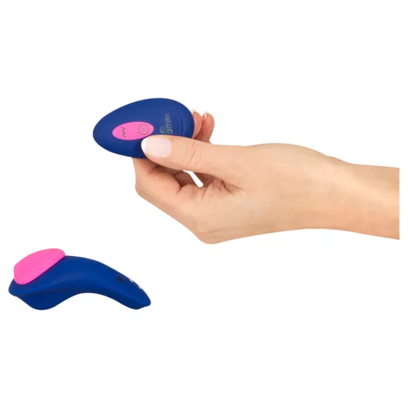 Smile RC Panty - wibrator do majtek z pilotem - silikon - niebieski