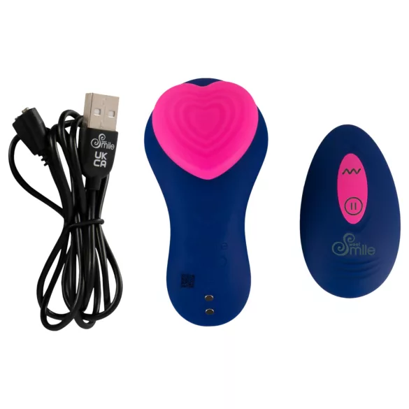 Smile RC Panty - wibrator do majtek z pilotem - silikon - niebieski