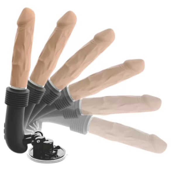 You2Toys - maszyna do seksu z pilotem - pchający wibrator - cielisty