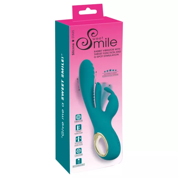 Smile - wibrator do punktu G i łechtaczki - pulsujący - zielony