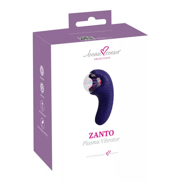 Beau Coeur Zanto - wibrator plazmowy - niebieski