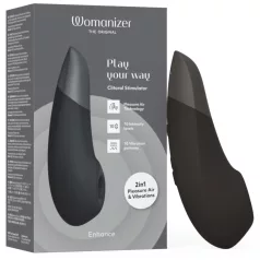   Womanizer Enhance 2w1 stymulator łechtaczki ssący + wibrator (czarny)