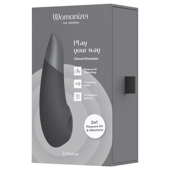 Womanizer Enhance 2w1 stymulator łechtaczki na fale powietrzne + wibrator (czarny)