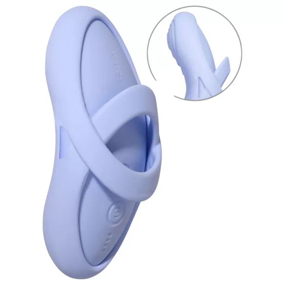 Svakom Echo 2 - wibrator na palec - sterowanie smartfonem - silikon niebieski