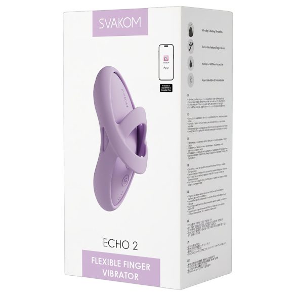 Svakom Echo 2 - inteligentny wibrator na palec (różowy)