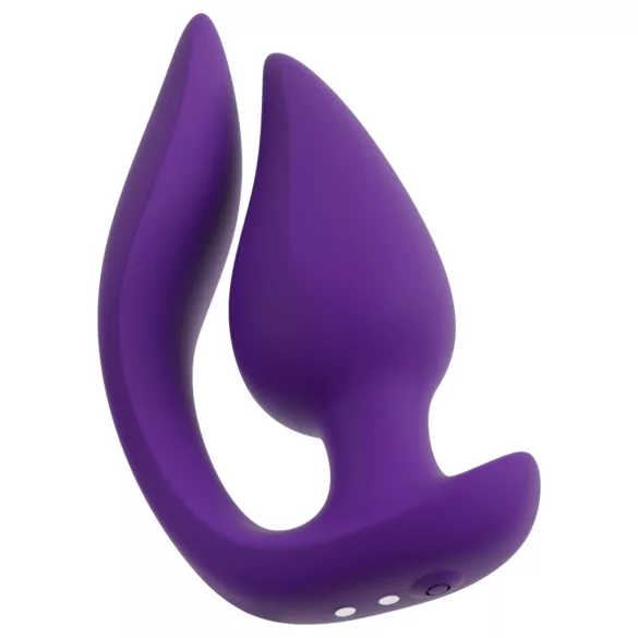 Smile - wibrator analny i stymulator łechtaczki 2w1 - silikon fioletowy