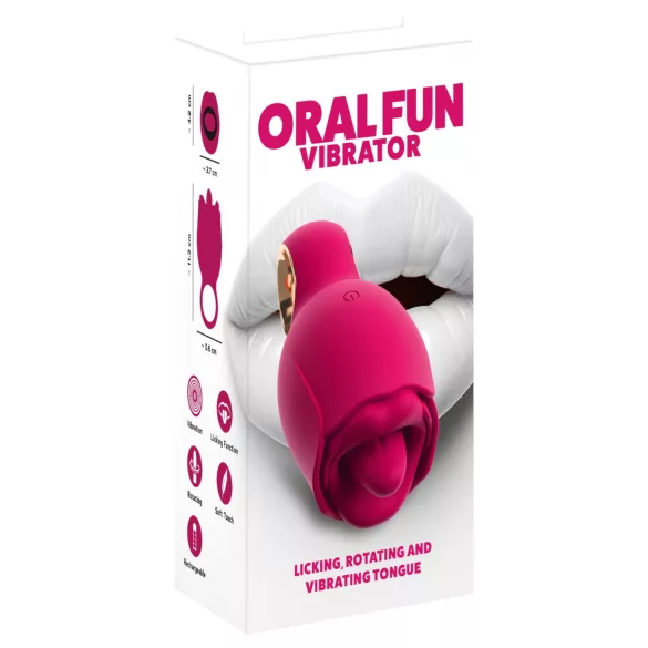 You2Toys Oral Fun - wibrator do stymulacji łechtaczki z języczkiem (różowy)