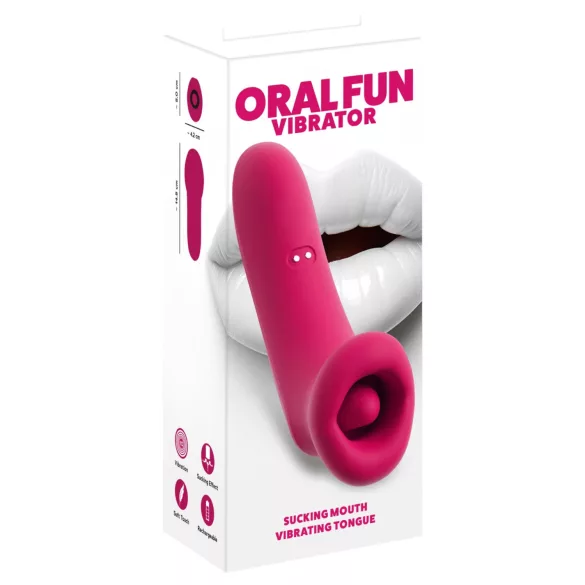 You2Toys Oral Fun - stymulator łechtaczki ssąco‑lizący (różowy)