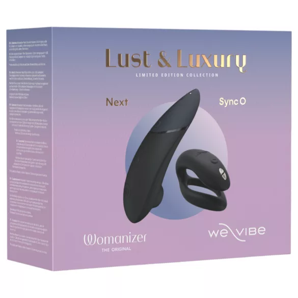 Womanizer Lust&Luxury - stymulator łechtaczki i wibrator dla par - czarny