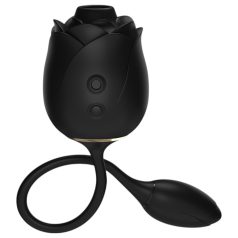   Pięćdziesiąt twarzy Greya - ssący stymulator łechtaczki i jajeczko wibrujące (czarne)