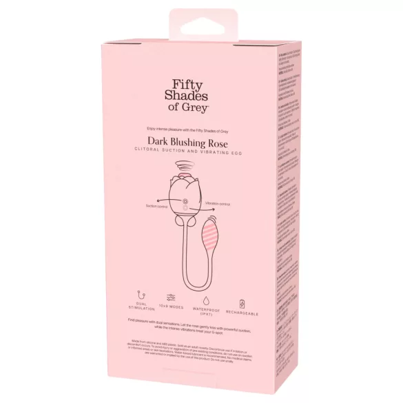 Pięćdziesiąt twarzy Greya Dark Blushing Rose - stymulator łechtaczki, wibrujące jajeczko