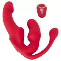   You2Toys Strapless - zakładany, trójramienny wibrator (różowy)
