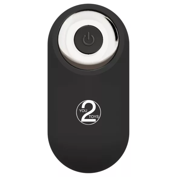 You2Toys - podwójny wibrator do przypinania z pilotem (czarny)