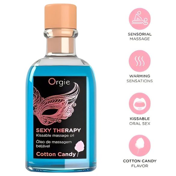 Orgie Sexy Therapy - zestaw olejków do masażu - wata cukrowa