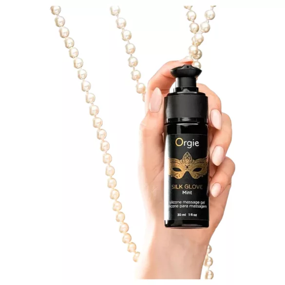 Orgie - naszyjnik perełkowy i żel do masażu intymnego 30ml