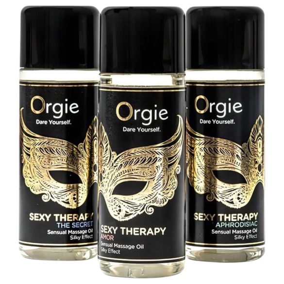Orgie Sexy Therapy - zmysłowy zestaw olejków do masażu (3x30ml)