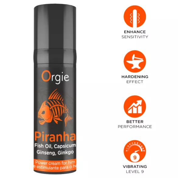Krem stymulujący dla mężczyzn Orgie Piranha Power Cream (15 ml)