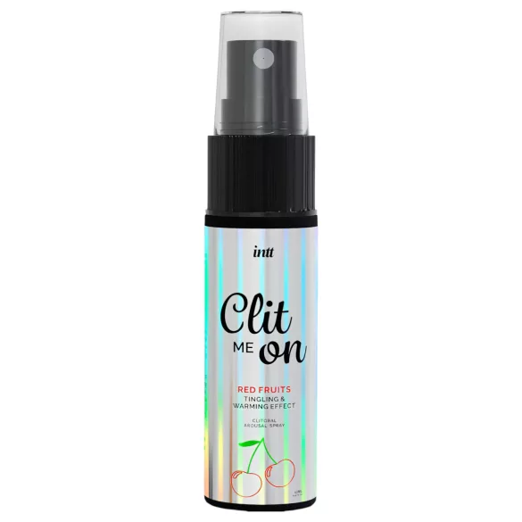 intt Clit Me On - płynny wibrator w sprayu na łechtaczkę - czerwone owoce (12 ml)