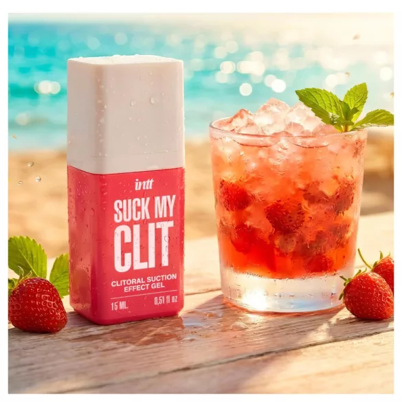 Intt Suck My Clit - żel stymulujący łechtaczkę dla kobiet - truskawkowy (15 ml)