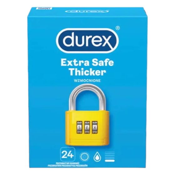 Durex Extra Safe - bezpieczne prezerwatywy (24 sztuki)