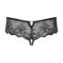 Obsessive Merossa - ozdobione, otwarte stringi damskie - czarne - L/XL