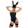 Obsessive OB7008 Sexy Bunny - strój króliczka (czarny) - L/XL