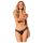 Obsessive Bella Rou - kwieciste figi (czarne) - M/L