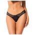 Obsessive Bella Rou - kwieciste figi (czarne) - M/L