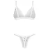 Obsessive Weddya Bride - dwuczęściowy zestaw ślubny (biały) - L/XL