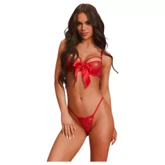   Obsessive Gifty - dwuczęściowy seksowny komplet bielizny dla kobiet (czerwony)
