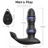 Men's Play - czarny wibrujący masażer prostaty z ruchem w górę i w dół
