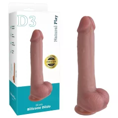   Erospace Natural Play - silikonowy dildo 24 cm (kolor cielisty)