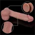 Erospace Natural Play - realistyczny wibrujący dildo z funkcją pchania i obrotu (kolor cielisty)