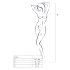 Passion BS011 - zestaw siatkowy we wzory (czarny) - S-L