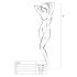 Passion BS016 - minimalistyczny zestaw siateczkowy (czarny) - S-L