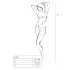Passion BS016 - komplet erotyczny z siateczki - czarny - S-L