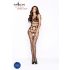 Passion BS032 - bodystocking siateczkowy otwarty - czarny - S-L