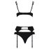 Passion Floris - zestaw bielizny (czarny) - L/XL
