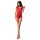 Passion BS064 - otwarty koronkowy body (czerwony) - S-L