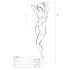 Passion BS064 - otwarty ażurowy body (biały) - S-L