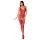 Passion BS069 - ozdobny otwarty kombinezon siatkowy (czerwony) - S-L